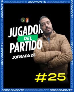 JUGADOR DEL PARTIDO |
Nuestro hombre más destacado del encuentro de ayer fue nuestro ‘25’.
¡Enhorabuena Ahmed! 💪🏽
¡1, 2, 3, Coomonte, Coomonte, Coomonte! 🖤💙
#poryparaelpueblo | #cdcoomonte | #futormeszamora