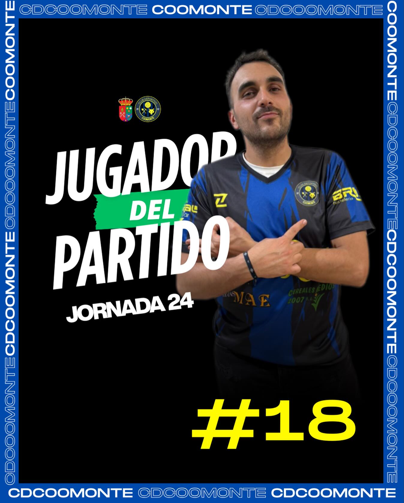 JUGADOR DEL PARTIDO | 

El hombre más destacado de nuestro equipo fue para nuestro ‘18’. 

¡Enhorabuena Mario! 🐐 

¡1, 2, 3, Coomonte, Coomonte, Coomonte! 🖤💙 

#poryparaelpueblo | #cdcoomonte | #futormeszamora