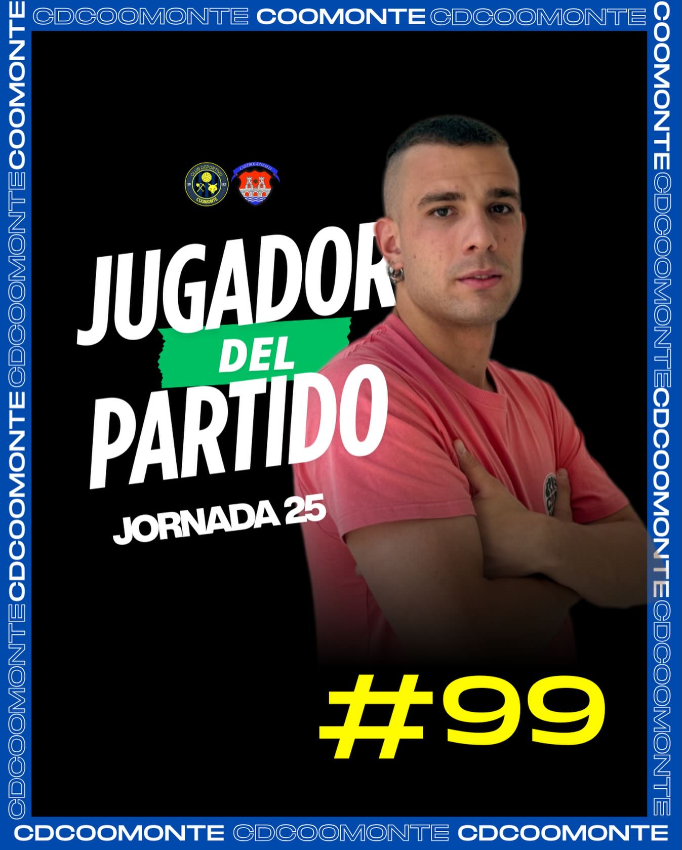 JUGADOR DEL PARTIDO | 

Nuestro ariete, nuestro máximo goleador, nuestro ‘99’. Con su hat-trick en la tarde de ayer, es el hombre más destacado del partido. 

¡Enhorabuena Arka! ⚽️⚽️⚽️ 

¡1, 2, 3, Coomonte, Coomonte, Coomonte! 🖤💙 

#poryparaelpueblo | #cdcoomonte | #futormeszamora