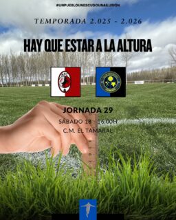 “HAY QUE ESTAR A LA ALTURA” 

Nueva jornada, y última fuera de nuestro feudo. Esta vez, cerquita de casa, en Manganeses de la Polvorosa, ante un buen equipo que si queremos sacar algo positivo de su casa, tendremos que jugar muy bien y sudar mucho la camiseta. Nos jugamos los tres puntos contra el buen @manganeses.f.c. 

¡Afición, nos vemos el Sábado a las 16.00h en el Campo de ‘El Tamaral’! 

¡1, 2, 3, Coomonte, Coomonte, Coomonte! 🖤💙 

#poryparaelpueblo | #cdcoomonte | #futormeszamora