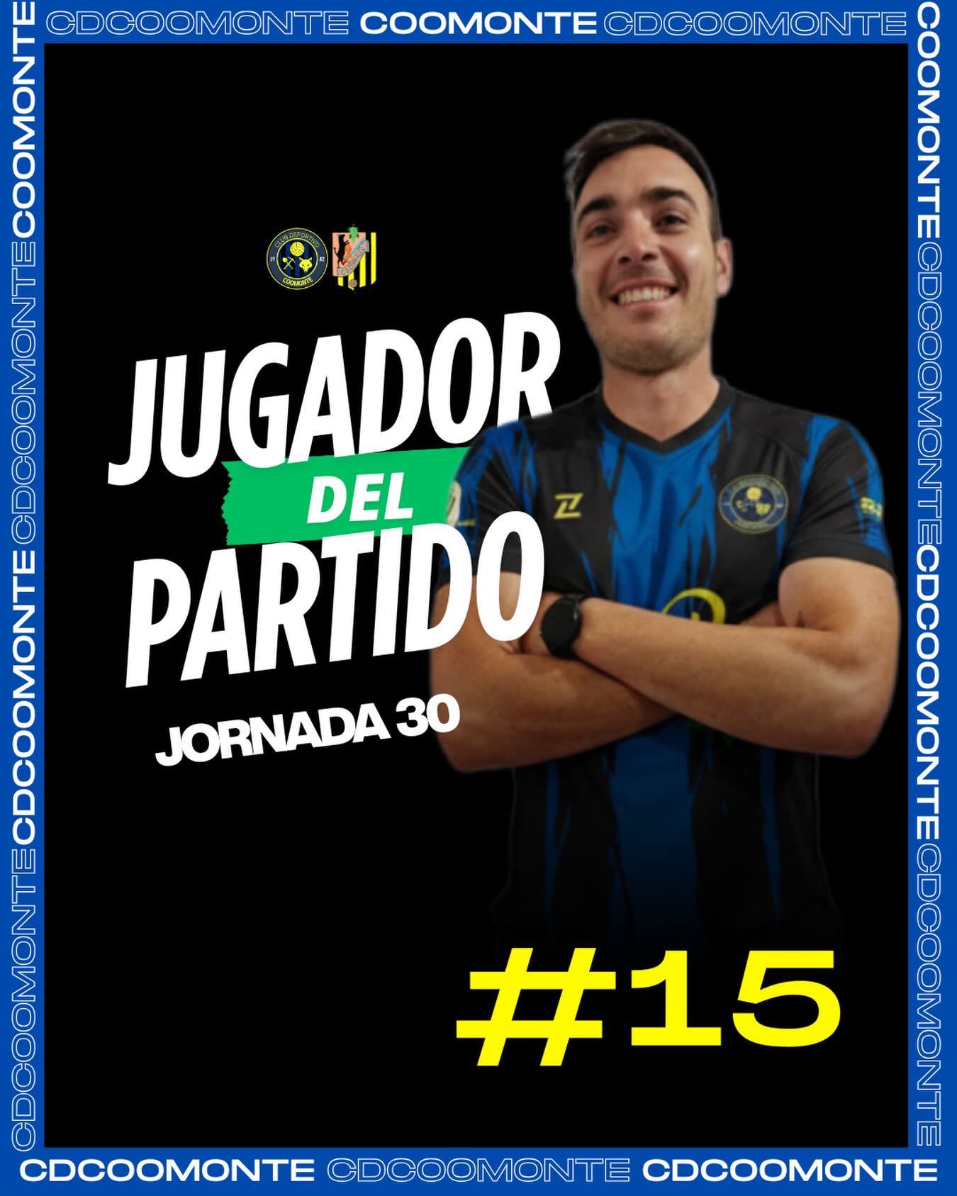 JUGADOR DEL PARTIDO | 

¡1, 2, 3, Coomonte, Coomonte, Coomonte! 🖤💙 

#poryparaelpueblo | #cdcoomonte | #futormeszamora