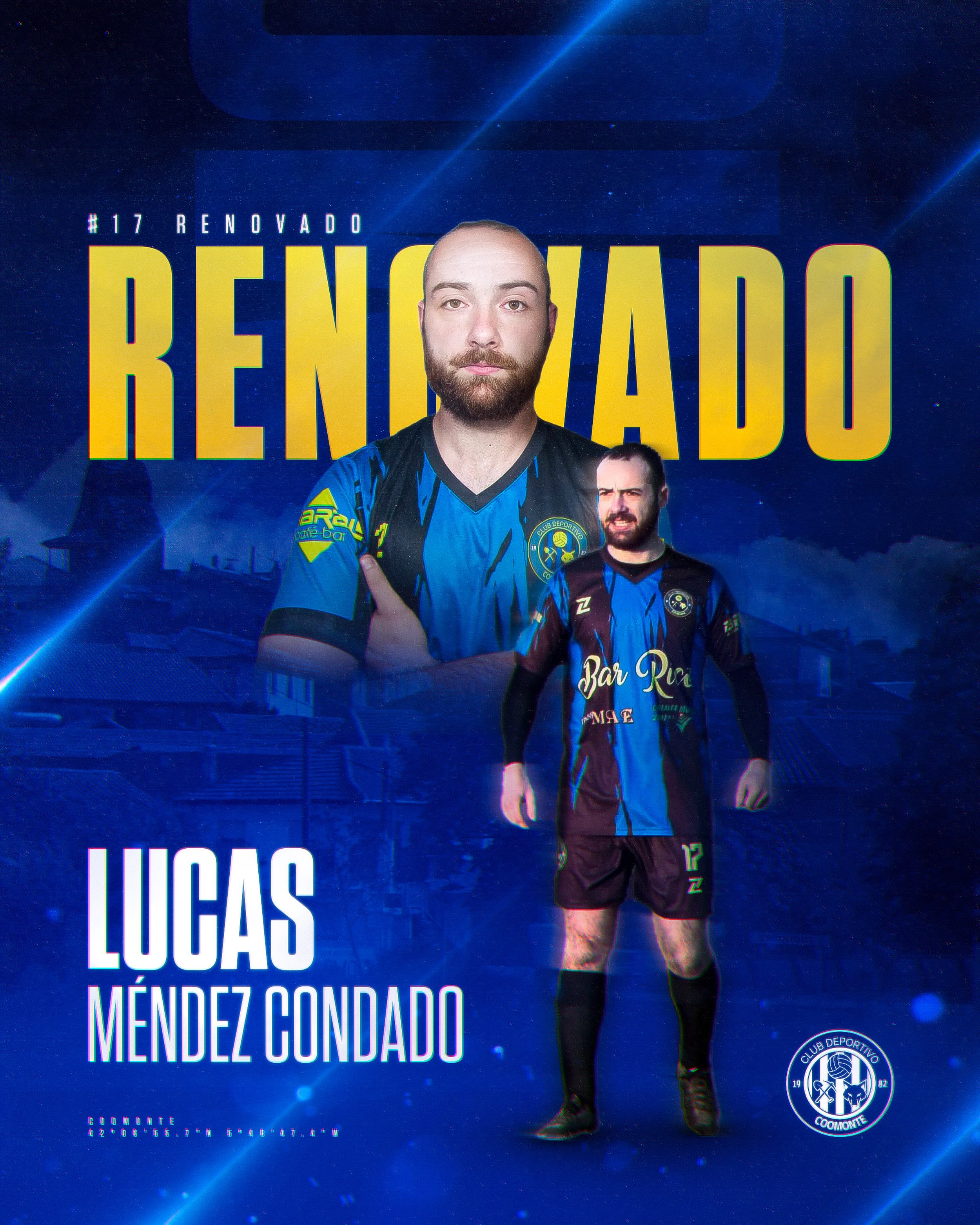 RENOVADO | 

Próxima parada, Dimaka, jugador que trabaja en silencio, sin meter ruido y siempre está ahí. Defensa férreo que siempre cumple con nota. Los grandes equipos se construyen sobre pilares sólidos. Hoy renovamos a un defensa que no solo protege nuestra portería, sino también nuestros valores y nuestra identidad. ¡Seguimos creciendo juntos!

¡Talento, trabajo y compromiso; seguimos juntos! 

¡1, 2, 3, Coomonte, Coomonte, Coomonte! 🖤💙

#unpueblounescudounailusion | #cdcoomonte