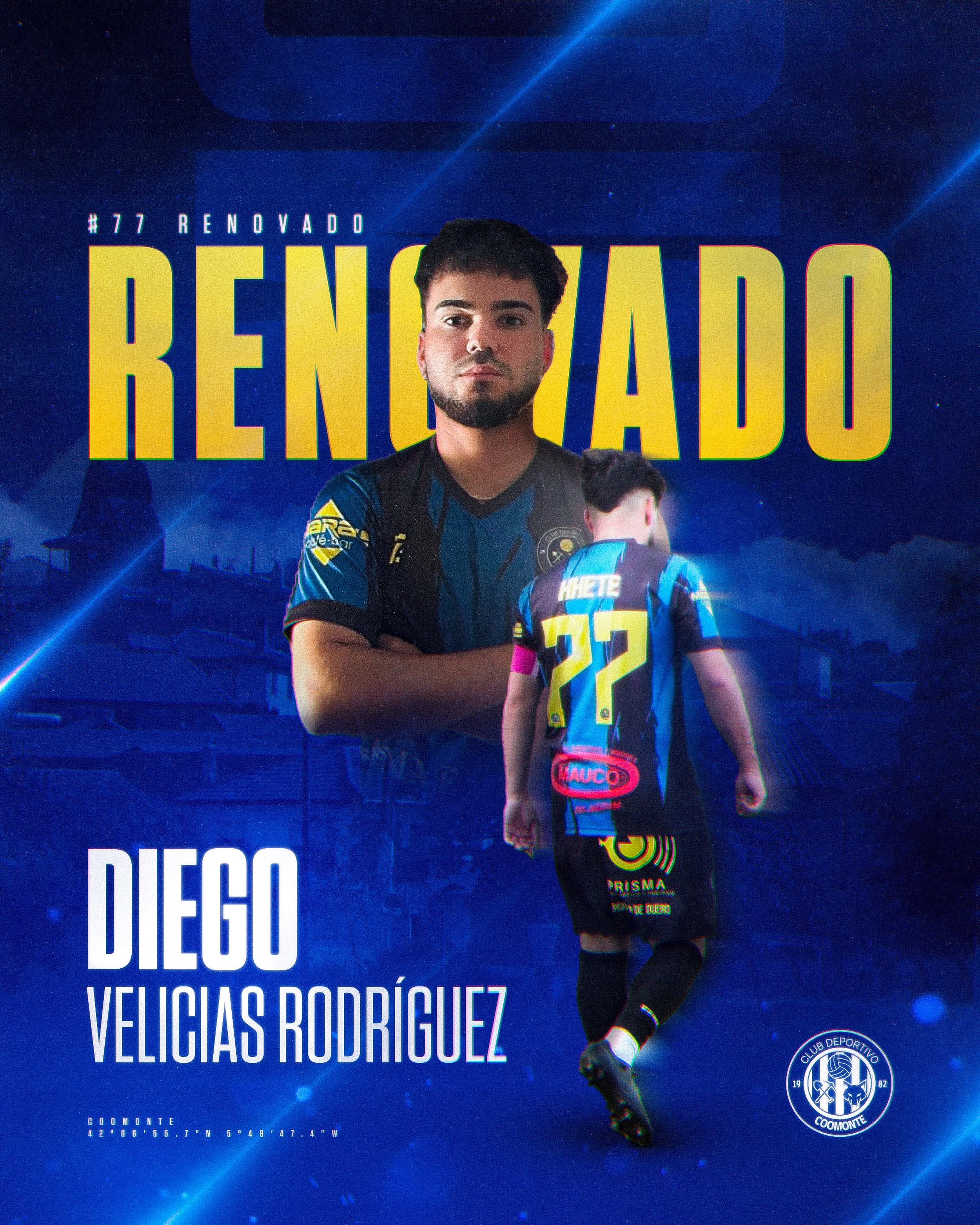 RENOVADO | 

Otro de la casa, otro de los capitanes del equipo, renueva una temporada más. Otro para la parte de arriba del ataque. Renueva Khete, renueva quien nunca dejó de luchar por estos colores. 

¡Talento, trabajo y compromiso; seguimos juntos! 

¡1, 2, 3, Coomonte, Coomonte, Coomonte! 🖤💙

#unpueblounescudounailusion | #cdcoomonte