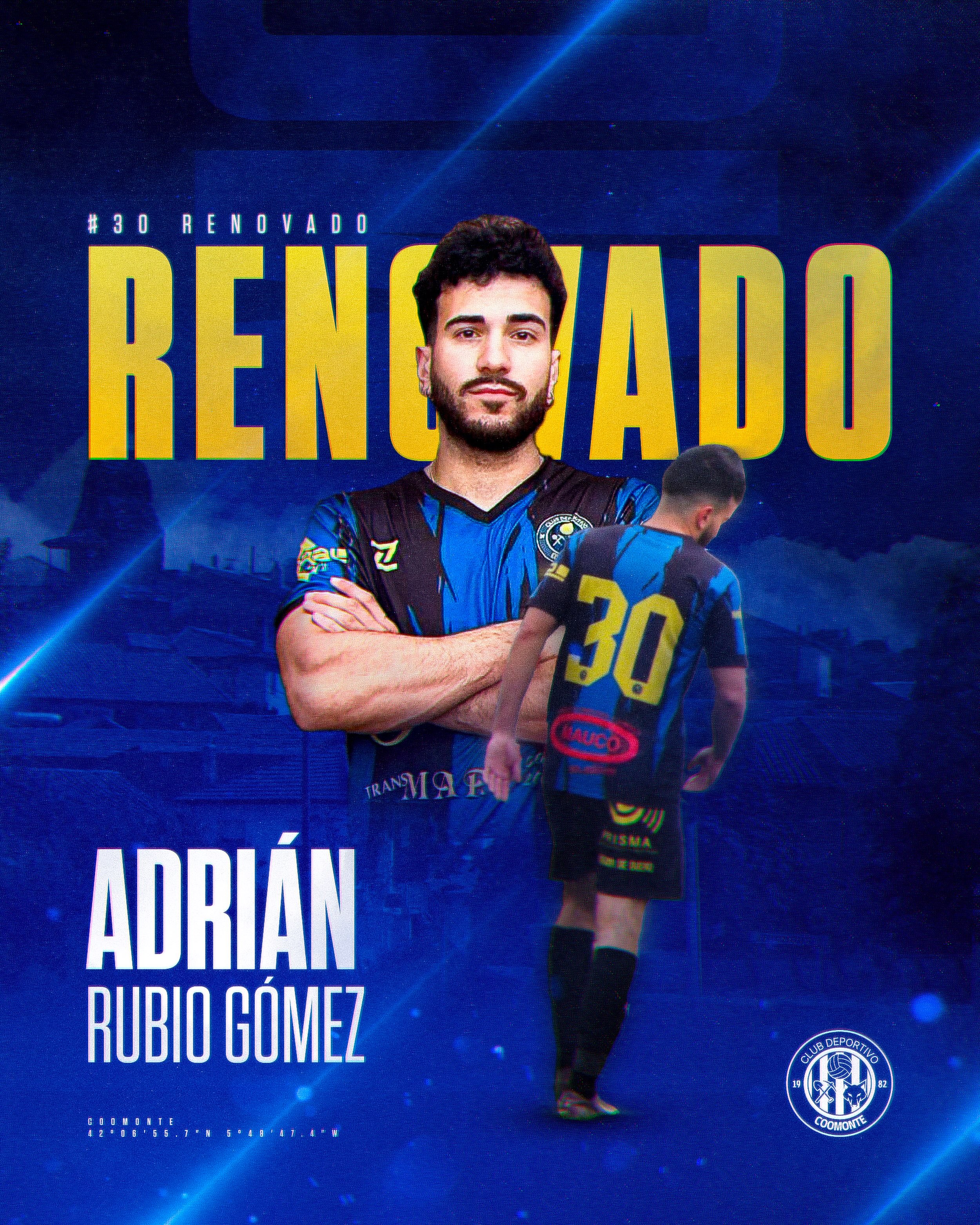 RENOVADO | 

Es el turno de uno de los máximos goleadores en los 2 años que llevamos fundados. Uno de nuestros mayores referentes en el ataque. ‘Maki’ delantero/extremo que renueva su compromiso una temporada más. Hábil, rápido, constante es lo que hace que sea uno de nuestros mayores referentes en la punta del ataque. 

¡Talento, trabajo y compromiso; seguimos juntos! 

¡1, 2, 3, Coomonte, Coomonte, Coomonte! 🖤💙 

#unpueblounescudounailusion | #cdcoomonte