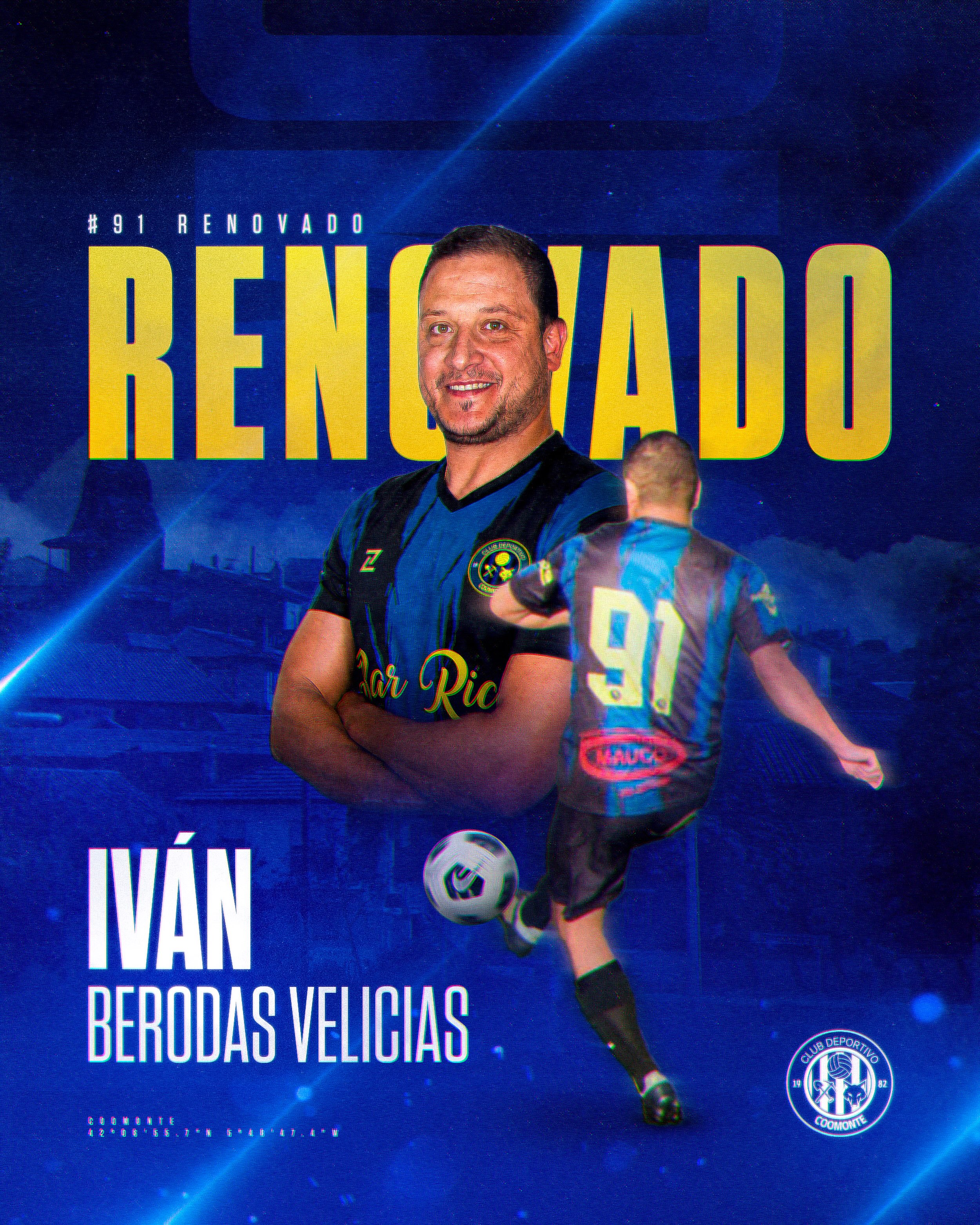RENOVADO | 

Puchi, renueva su compromiso una temporada más. Centrocampista organizado, técnico e inteligente. El fútbol se entiende mejor cuando el balón pasa por sus botas. ¡Vamos a por una temporada llena de éxitos! 

¡Talento, trabajo y compromiso; seguimos juntos! 

¡1, 2, 3, Coomonte, Coomonte, Coomonte! 🖤💙 

#unpueblounescudounailusion | #cdcoomonte