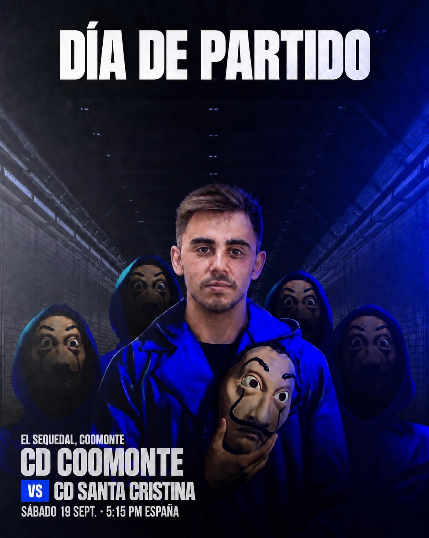 MATCH DAY |
Vuelve la liga a casa, vuelve a rodar el balón en ‘El Sequedal’, donde delante tendremos un buen equipo como es el @cdsantacristina_oficial.
¡Afición, nos vemos el Sábado en casa!
¡1, 2, 3, Coomonte, Coomonte, Coomonte! 🖤💙
#unpueblounescudounailusion | #cdcoomonte
