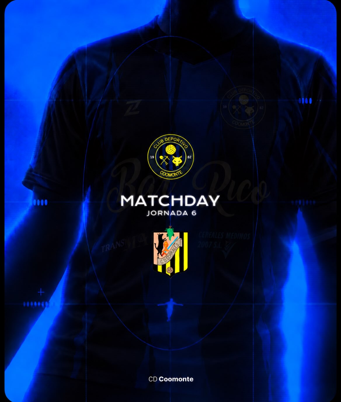 MATCH DAY |
Volvemos a casa, donde esta vez nos toca jugarnos los tres puntos contra nuestros amigos del @cdcorralesf11.
¡Afición, ¿qué mejor plan el Sábado?, nos vemos a las 16.15h en ‘El Sequedal’!
¡1, 2, 3, Coomonte, Coomonte, Coomonte! 🖤💙
#unpueblounescudounailusion | #cdcoomonte
