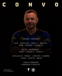 CONVO |
Jornada 6 🆚 @cdcorralesf11
¡1, 2, 3, Coomonte, Coomonte, Coomonte! 🖤💙
#unpueblounescudounailusion | #cdcoomonte